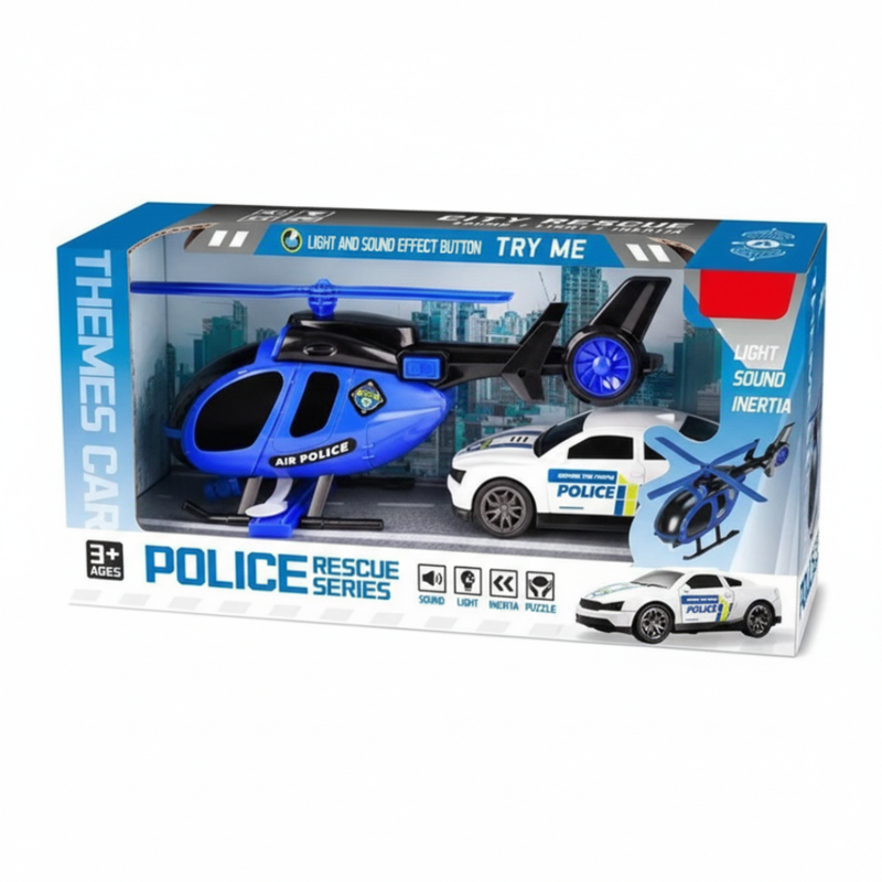 CARRO+HELICOPTERO POLICIA WY620A STB