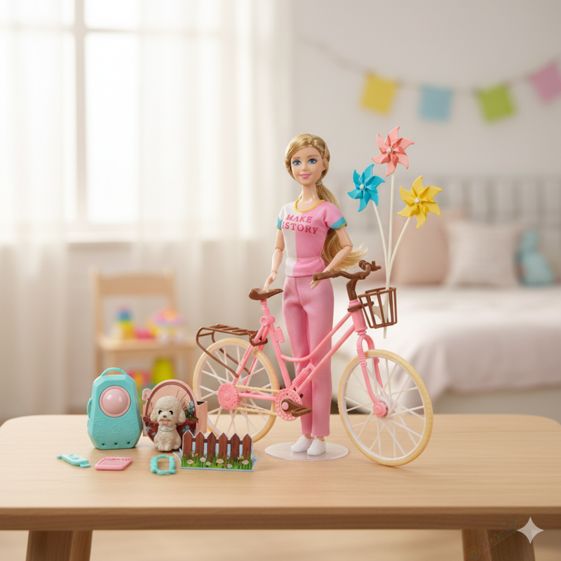 MUÑECA+BICICLETA 2968 STB