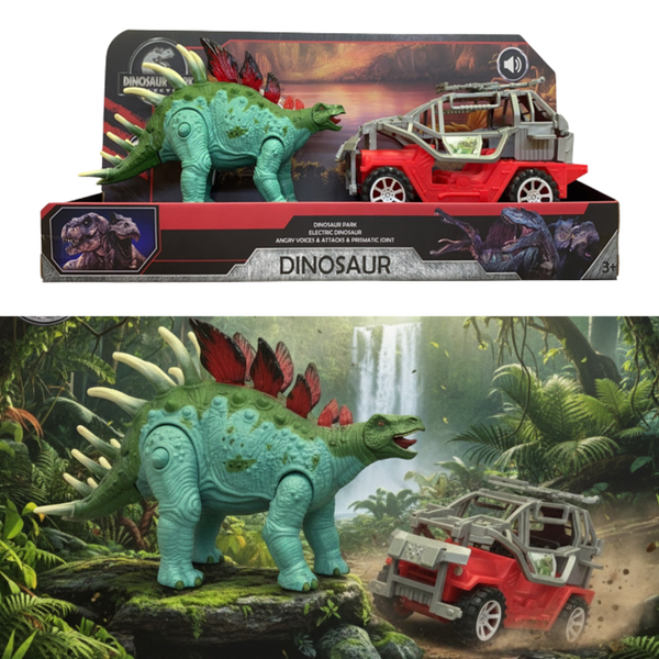 SET CARRO DINO LUCES Y SONIDO 22017 STB
