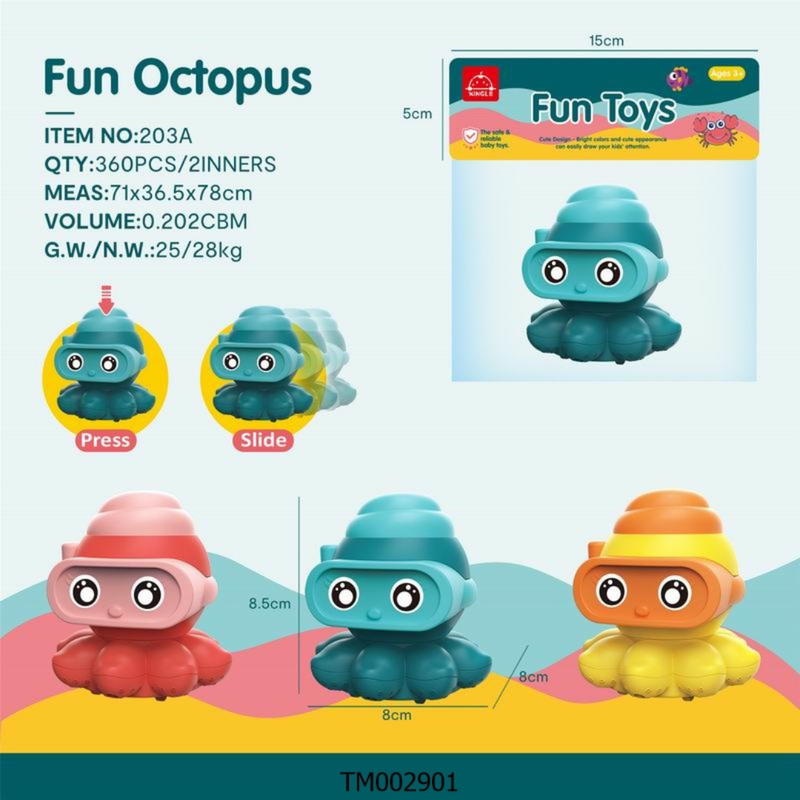 JUGUETE PULPO 203A STB