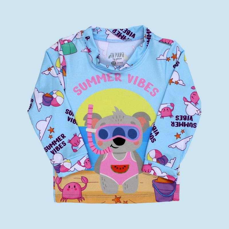 VESTIDO DE BAÑO NIÑA  BALÓN 3901 MI PUPA