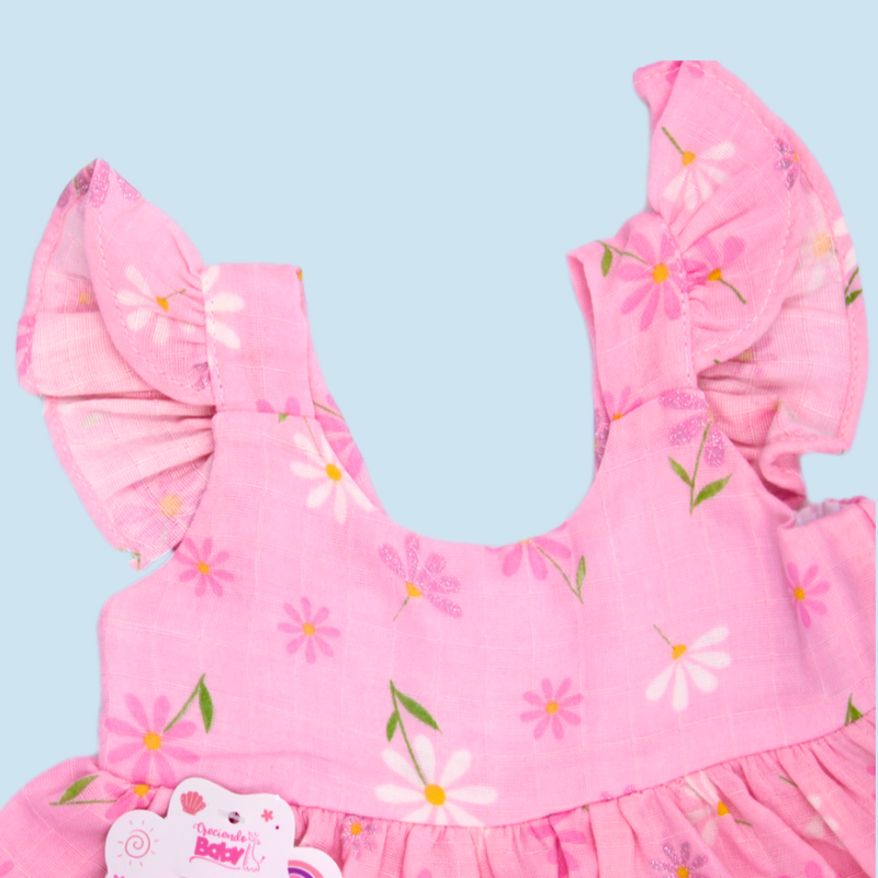 VESTIDO LINO ESTAMPADO 3001 CRECIENDO BABY