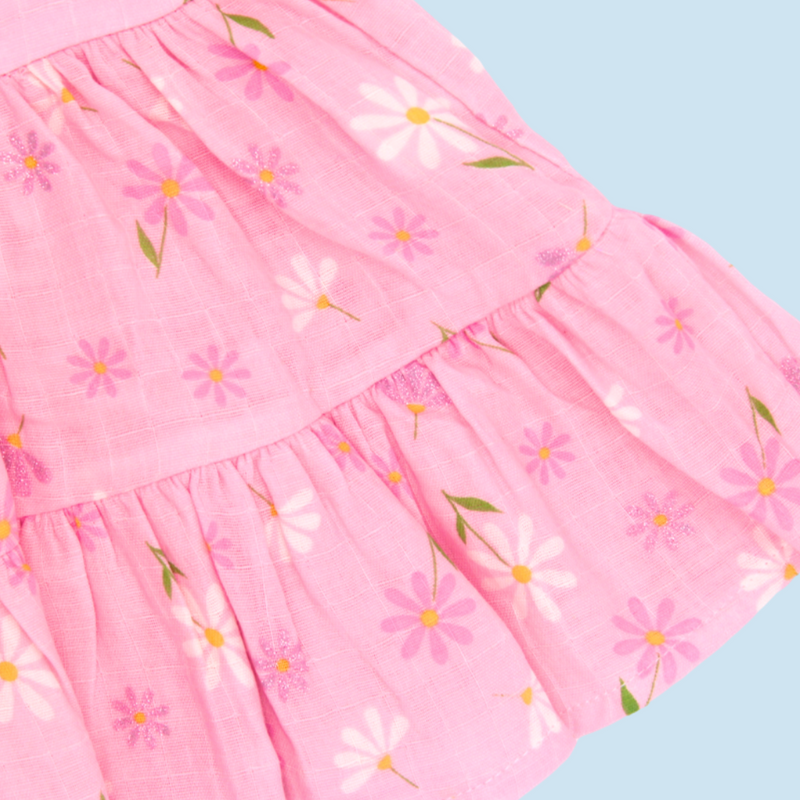 VESTIDO LINO ESTAMPADO 3001 CRECIENDO BABY