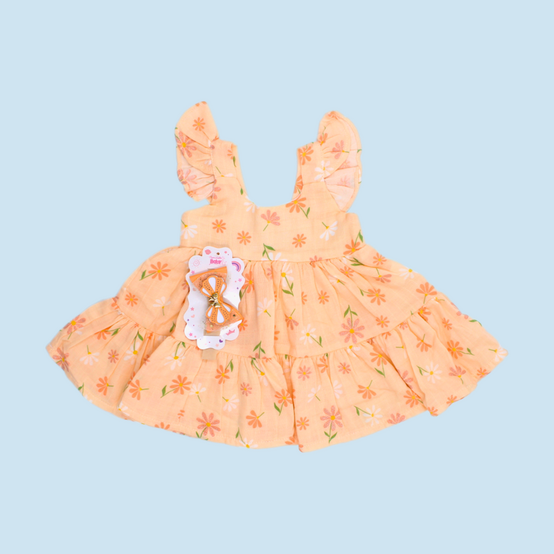 VESTIDO LINO ESTAMPADO 3001 CRECIENDO BABY