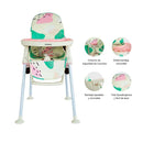SILLA COMEDOR 3 EN 1 SMART YY22QP ROSADO BEBESIT