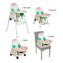 SILLA COMEDOR 3 EN 1 SMART YY22QP ROSADO BEBESIT