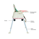 SILLA COMEDOR 3 EN 1 SMART YY22QP ROSADO BEBESIT