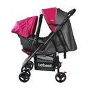 COCHE TRAVEL SYSTEM SUMMER JC2019 BEBESIT ROSADO
