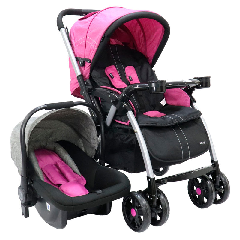 COCHE TRAVEL SYSTEM ROSSY EB1130/512-1 E ROSADO