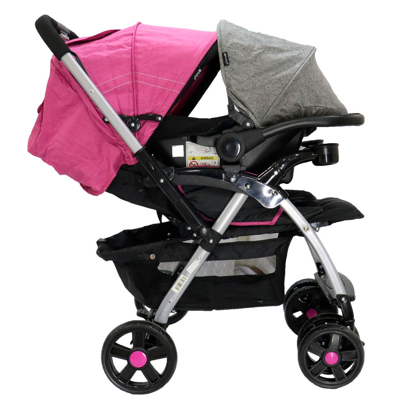 COCHE TRAVEL SYSTEM ROSSY EB1130/512-1 E ROSADO