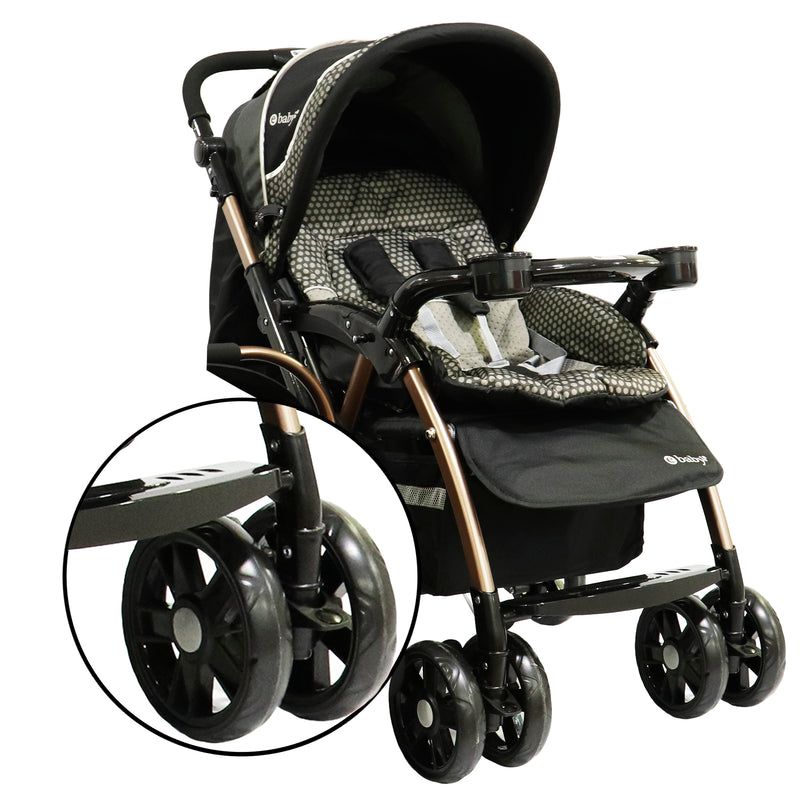 Coche Reversible Braviar Eb1142-1 Ebaby Negro