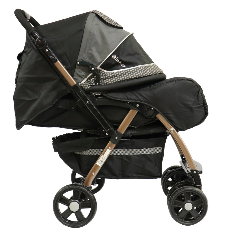 Coche Reversible Braviar Eb1142-1 Ebaby Negro