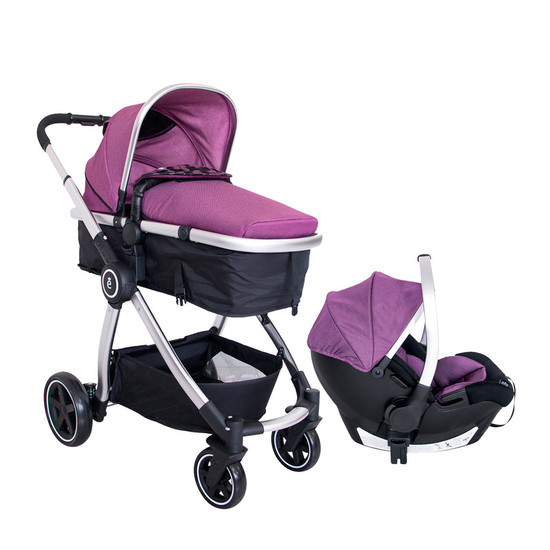Coche Moises + Cargador Ev159/511 Evezo Morado