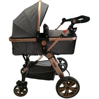 COCHE ALIZZE HAPPY BABY GRIS