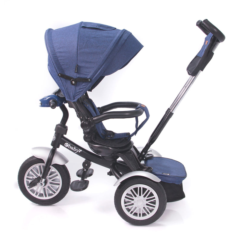 Triciclo triciclo triciclo de bebé con ruedas Eva sin aire, marco de acero  simple para bicicleta de bebé, bicicleta de equilibrio (color : azul)