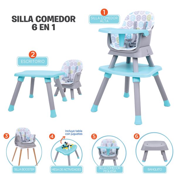 SILLA COMEDOR SIDNEY 6EN1 PRIORI PINK