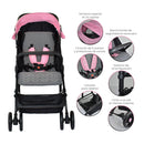 Coche Praga Premium Baby Rosado