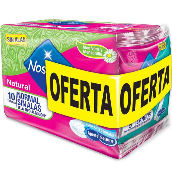 Toallas Higien X10+5 Protectores Nosotra