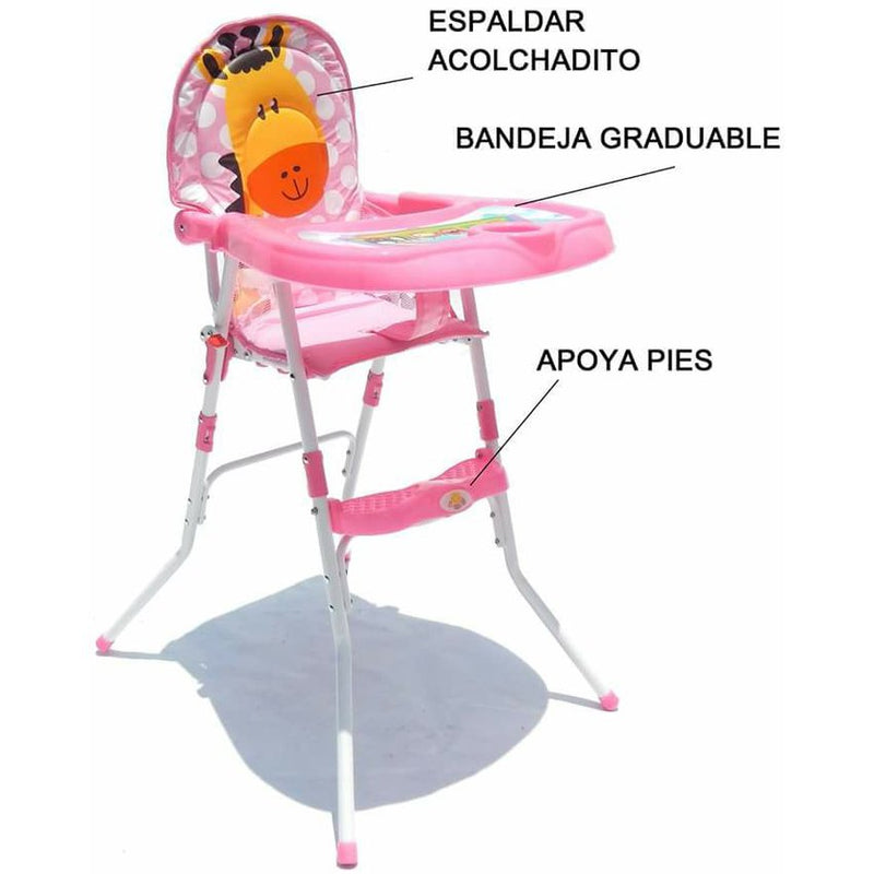 SILLA COMEDOR 217C BABY KAYS PINK