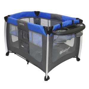 Cuna Corral De Lujo Lauren Eb730 Ebaby Azul