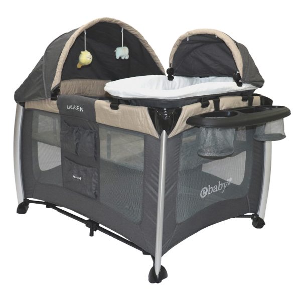 Cuna Corral De Lujo Lauren Eb730 Ebaby Beige