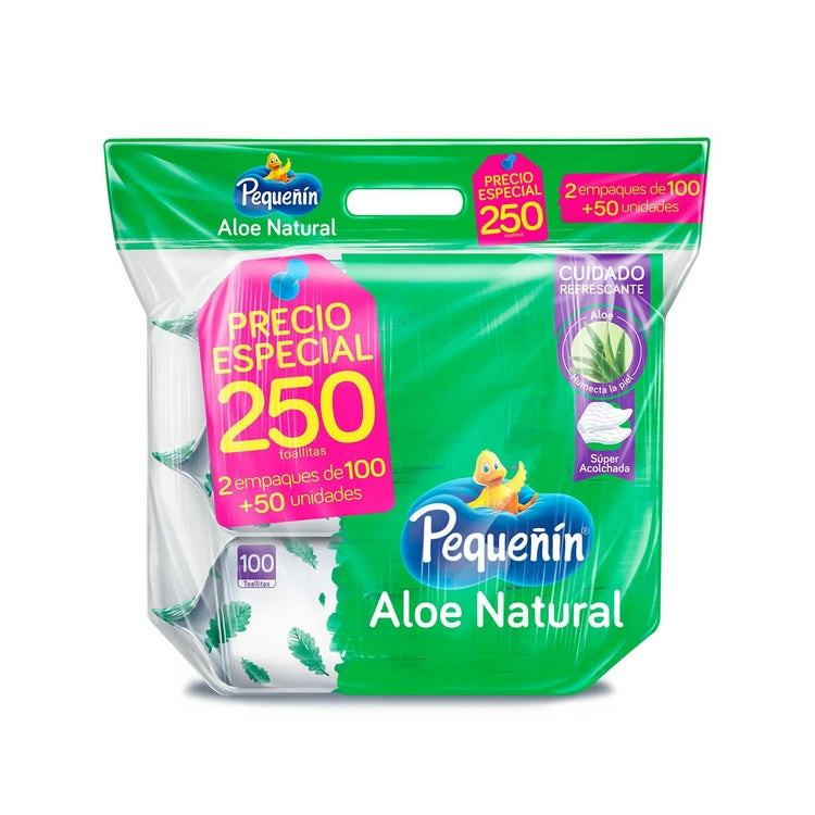 TOALLAS HUMEDAS ALOE X250 PEQUEÑIN
