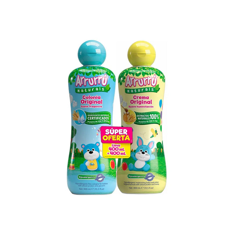 COLONIA AZUL X400 + CREMA ORIGINAL X400 ARRURRU
