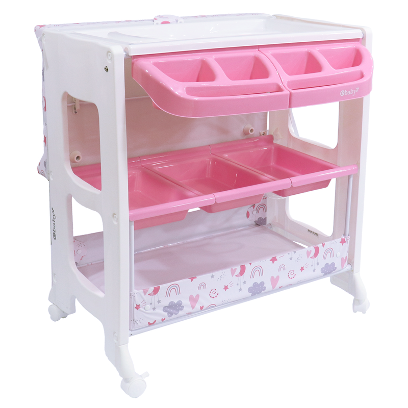 Bañera Cambiador Natiel Eb815-1 Ebaby Rosado
