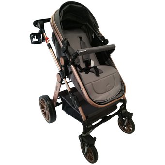 COCHE ALIZZE HAPPY BABY GRIS