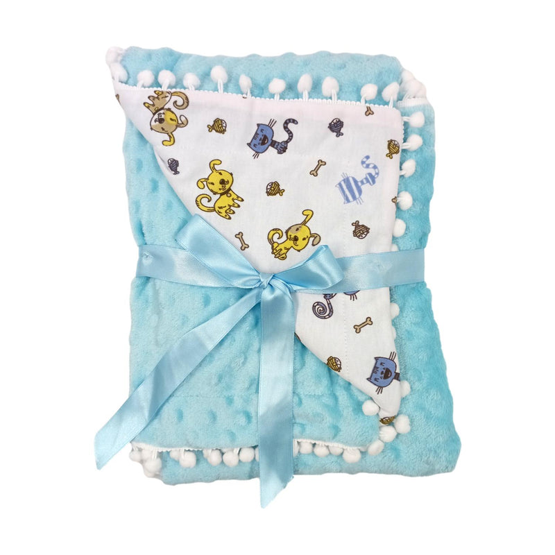 Cobija Doble Faz Pompom 80X1M 4004 Sueño De Angel