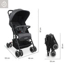 COCHE COMPACTO BIT JC207 BEBESIT NEGRO