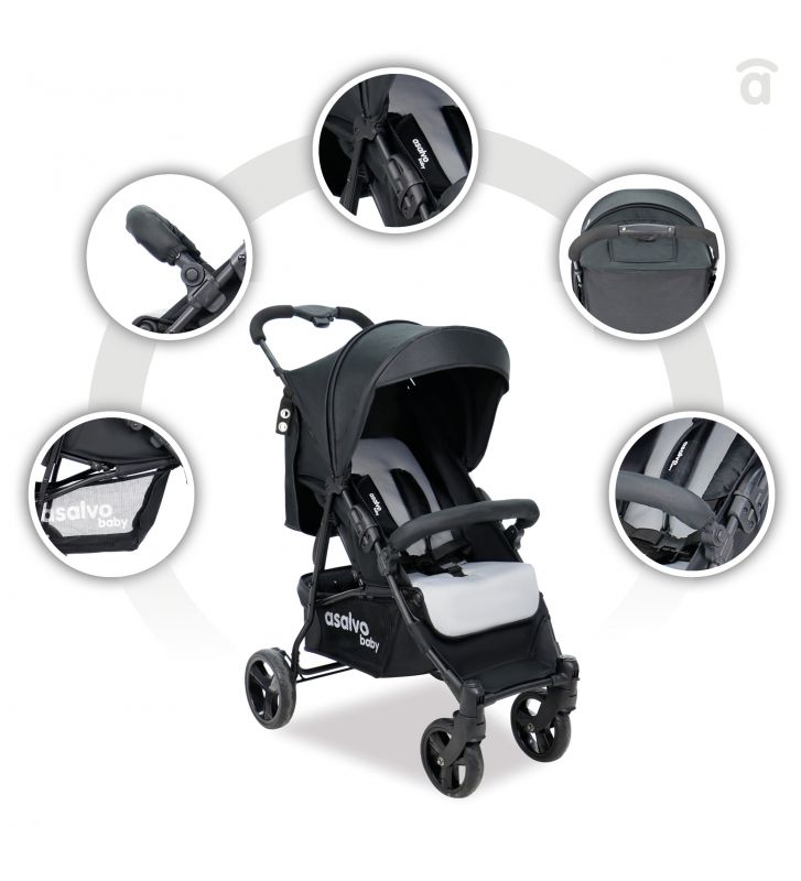 COCHE STROLLER MIT ANTHRACITE 18519 ASALVO