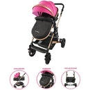 COCHE MOISES FJ HAPPY BABY FUCSIA