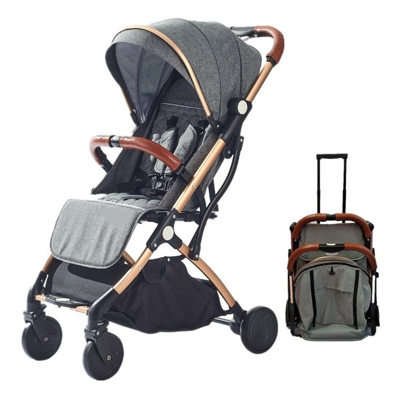Baby Kay Coche Tipo Maleta Tr18-A Baby Kays Gris