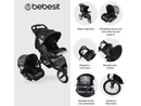 COCHE TRAVEL SYSTEM JOGGER CXP28 BEBESIT ROSADO