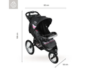 COCHE TRAVEL SYSTEM JOGGER CXP28 BEBESIT ROSADO