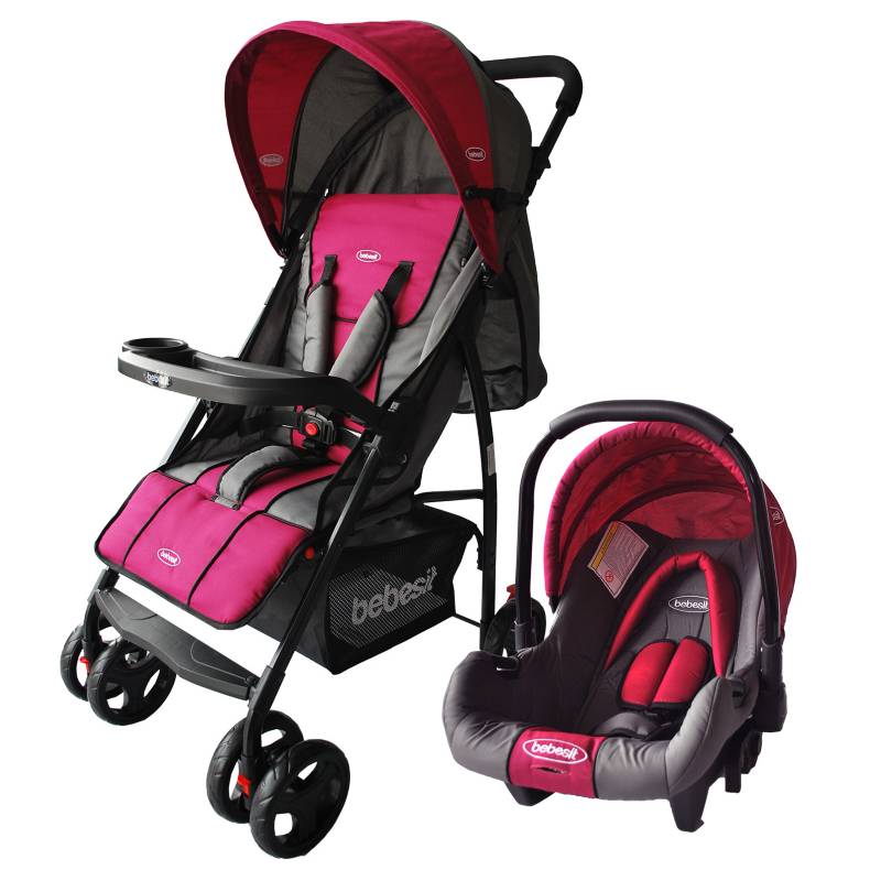 COCHE TRAVEL SYSTEM SUMMER JC2019 BEBESIT ROSADO