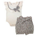 Conjunto Short Bebe Niña 40182 For Baby