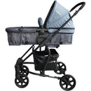 Coche Prima Sl452 Bebesit Negro Gris