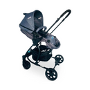 Coche Prima Sl452 Bebesit Negro Gris