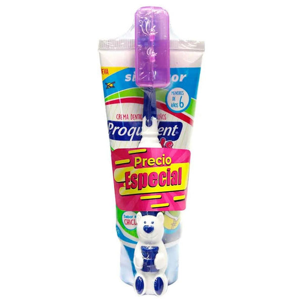 Crema Nat Sin Fluor X100Gr+Cepillo Proqu