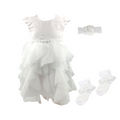 Vestido Bautizo B3623 Lunitas Baby