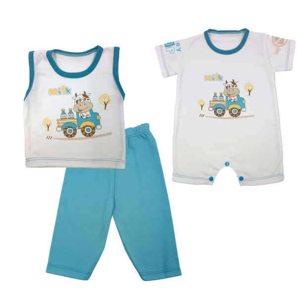 Conjunto Mameluco Milk 050 Janels
