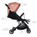 Coche Maleta Ferrara Priori Rosado