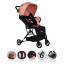 Coche Maleta Ferrara Priori Rosado