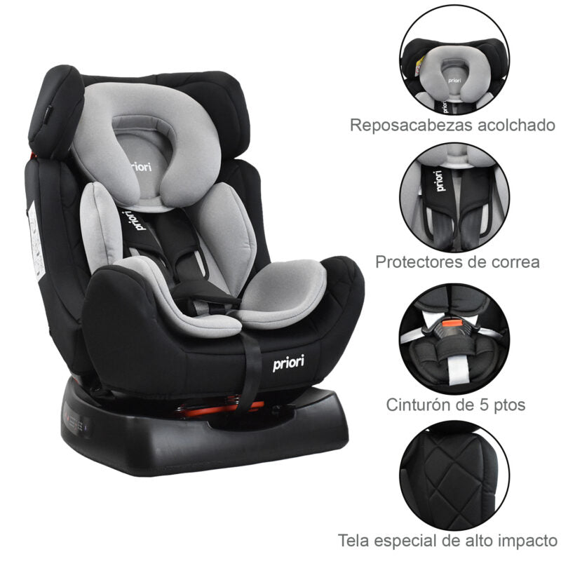 SILLA PARA CARRO FOCUS PRIORI GRIS