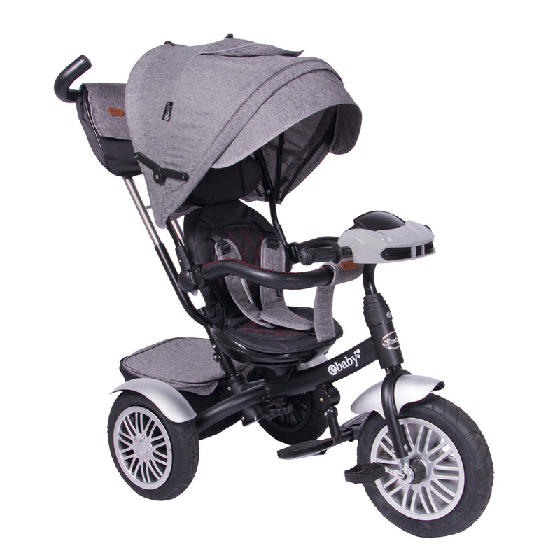 Triciclo Paseador Zoe Eb340 Ebaby Gris