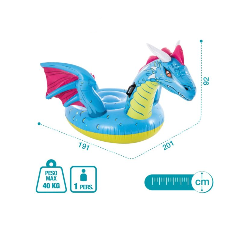 FLOTADOR DRAGON 57563NP INTEX
