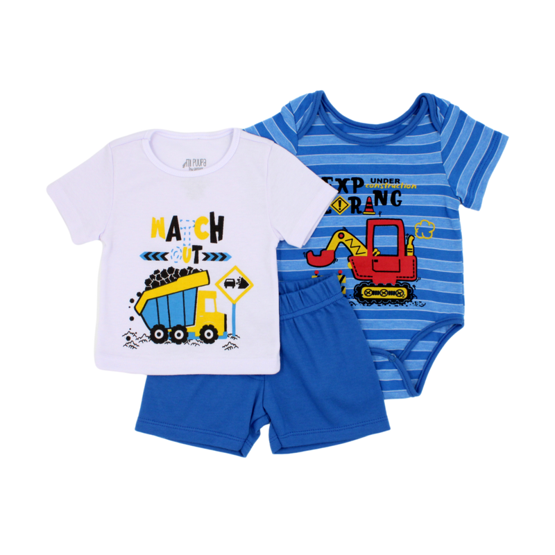 Conjunto 3 Pzs Bebe Niño 3637 Mi Pupa