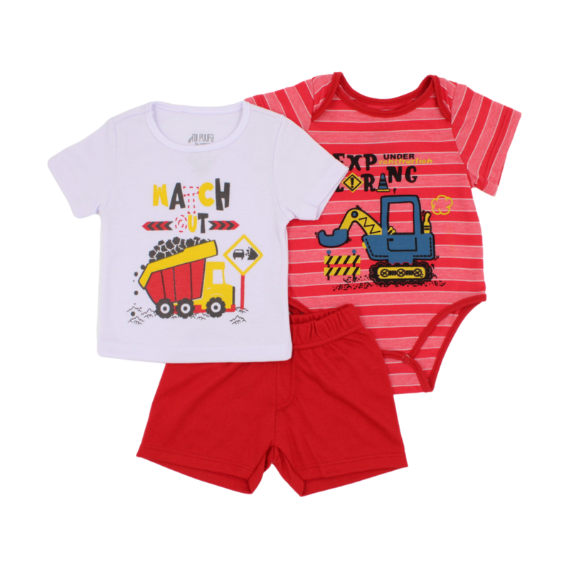 Conjunto 3 Pzs Bebe Niño 3637 Mi Pupa